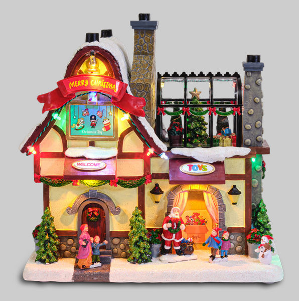 Villaggio Natalizio "Negozio di giocattoli" 28x18x29