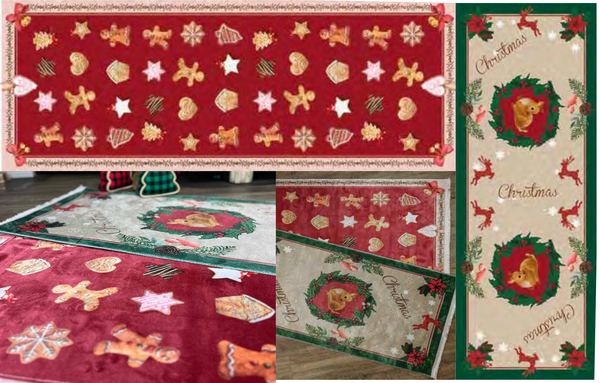 Latelier 17 Tappeto "Christmas vintage" 70x180