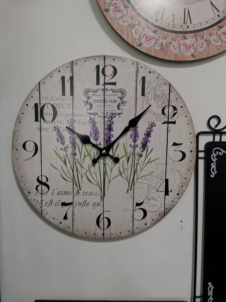 Orologio in stile shabby chic Lavanda