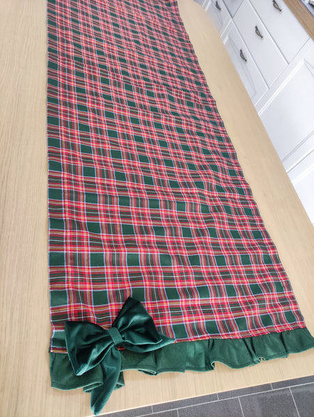 L'atelier 17 Runner "Tartan chic"