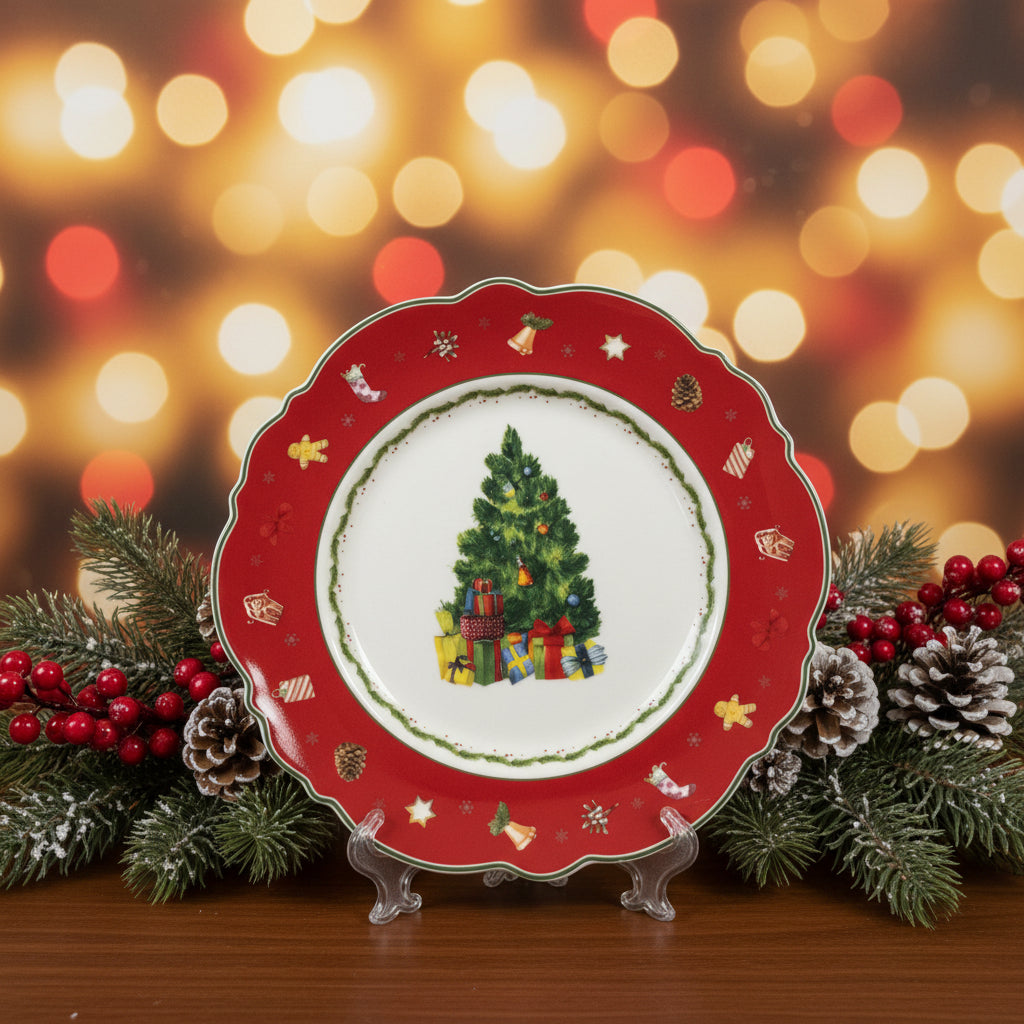 Set Ceramica Natalizio – Mug, Scodella e Piatto in 2 Colori