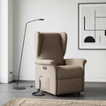 Poltrona Relax Marzia – Tessuto Beige con Comando Elettrico