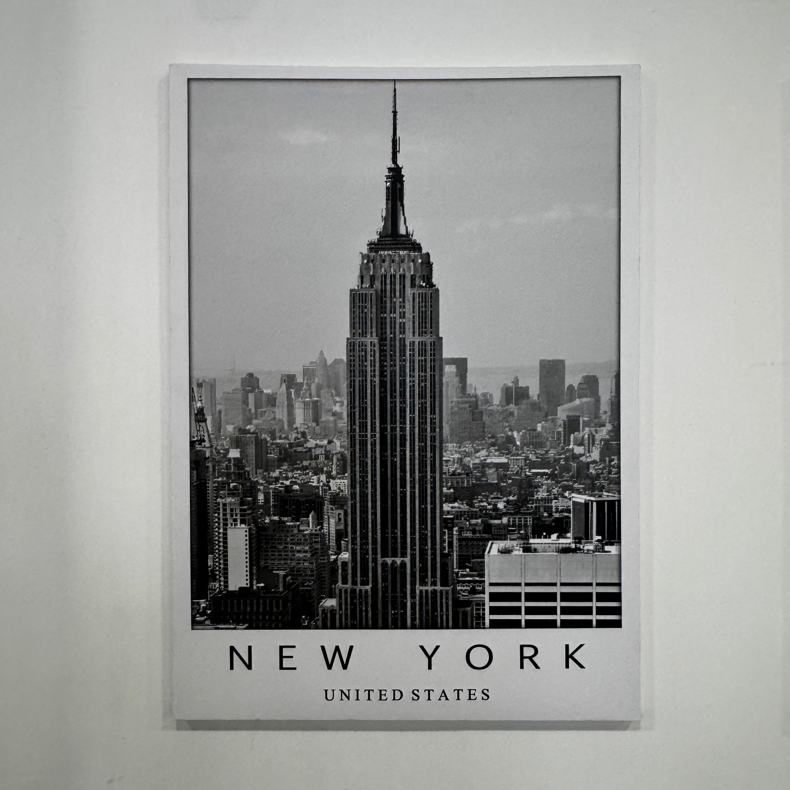 Tela Decorativa New York – Bianco e Nero