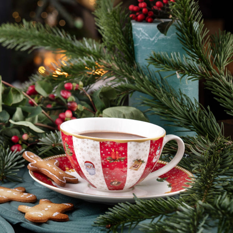 Set Ceramica Natalizio – Mug, Piatti, Alzata e Accessori Tavola