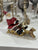 Decorazione natalizia Statuina Babbo Natale con slitta