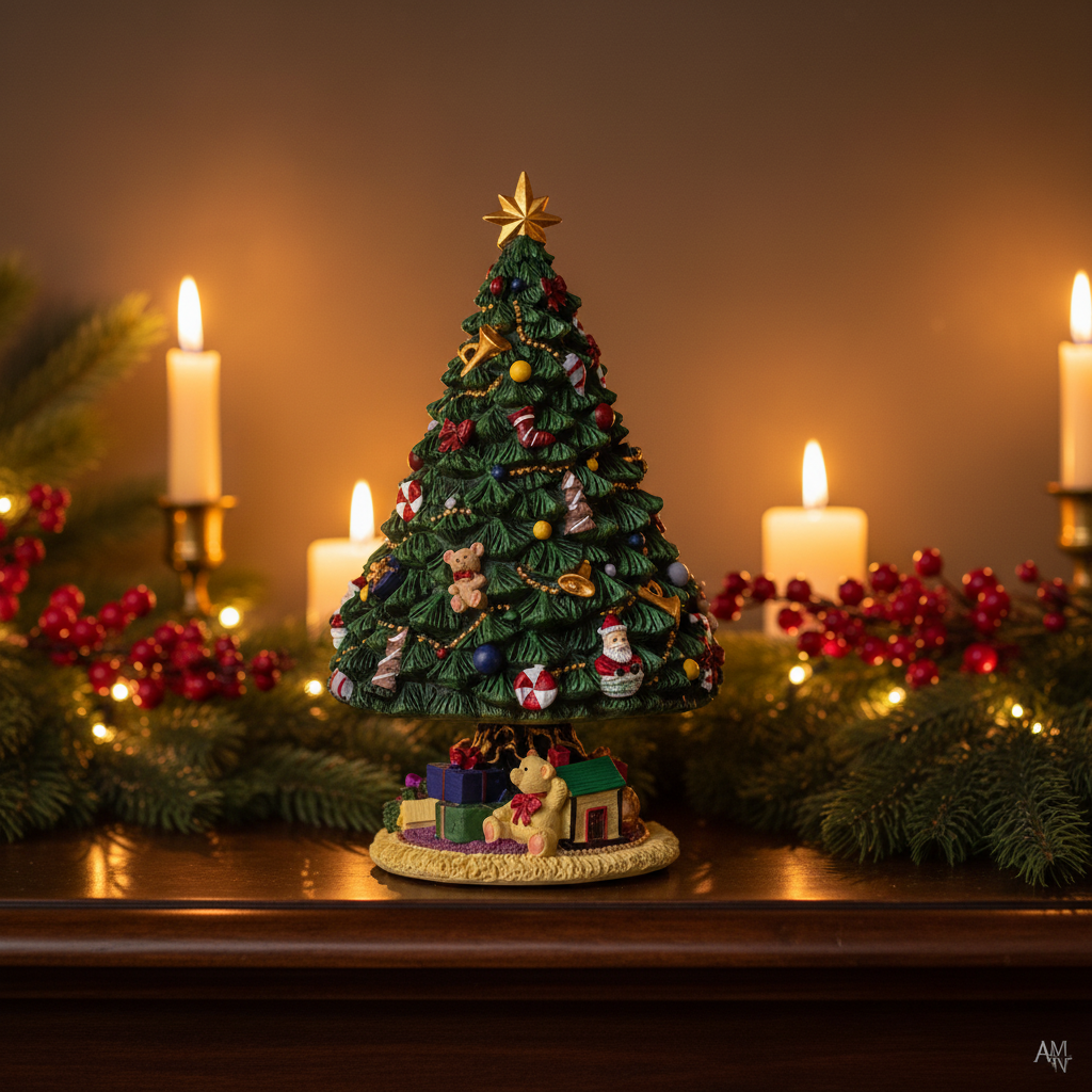 Albero Carillon in contesto natalizio