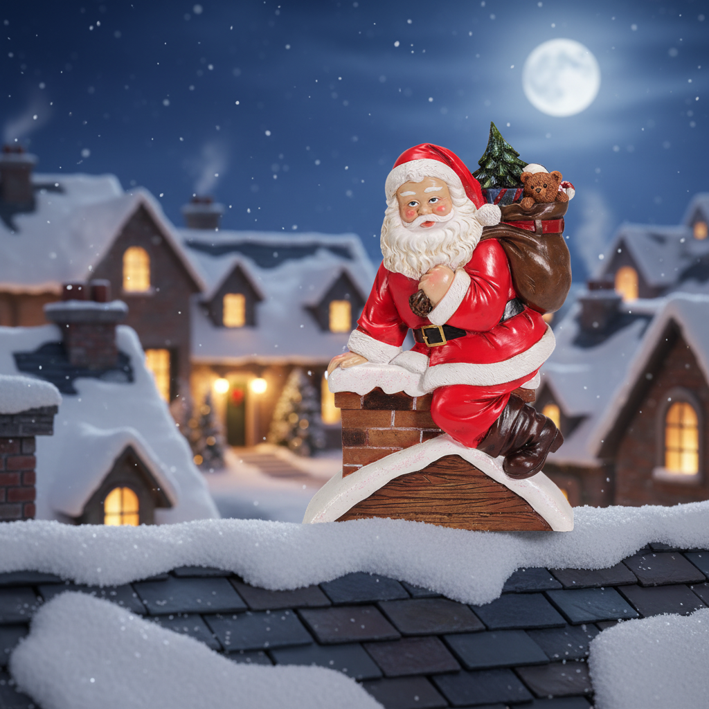Babbo Natale in contesto natalizio