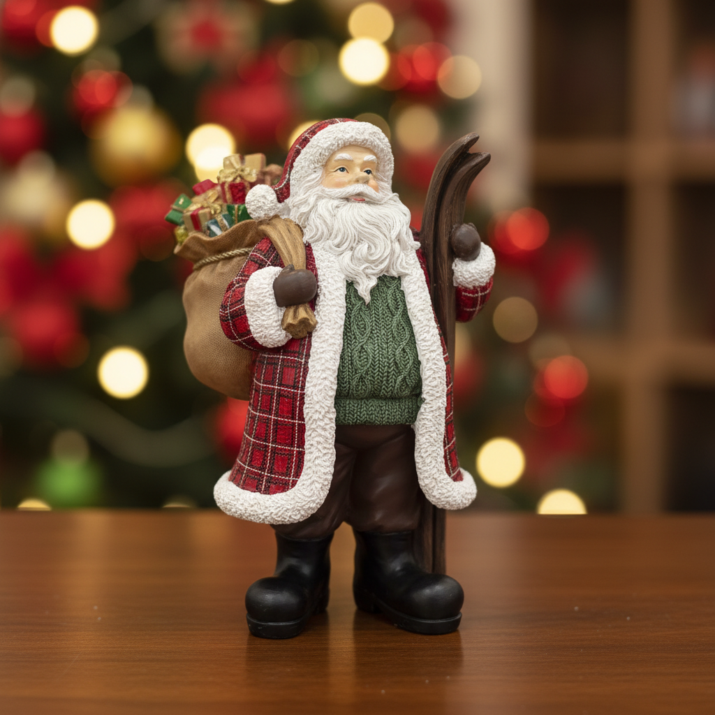 Babbo Natale statuina - vista ampia