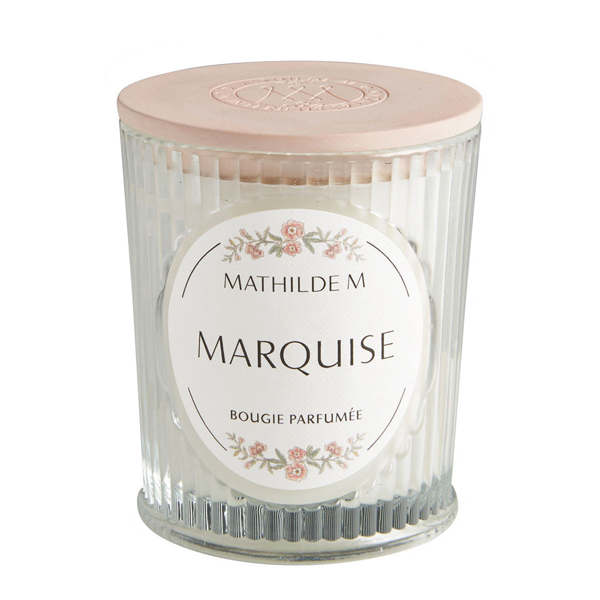 Candela Profumata 145 g Mathilde M. – Teca in Vetro con Coperchio in Gesso