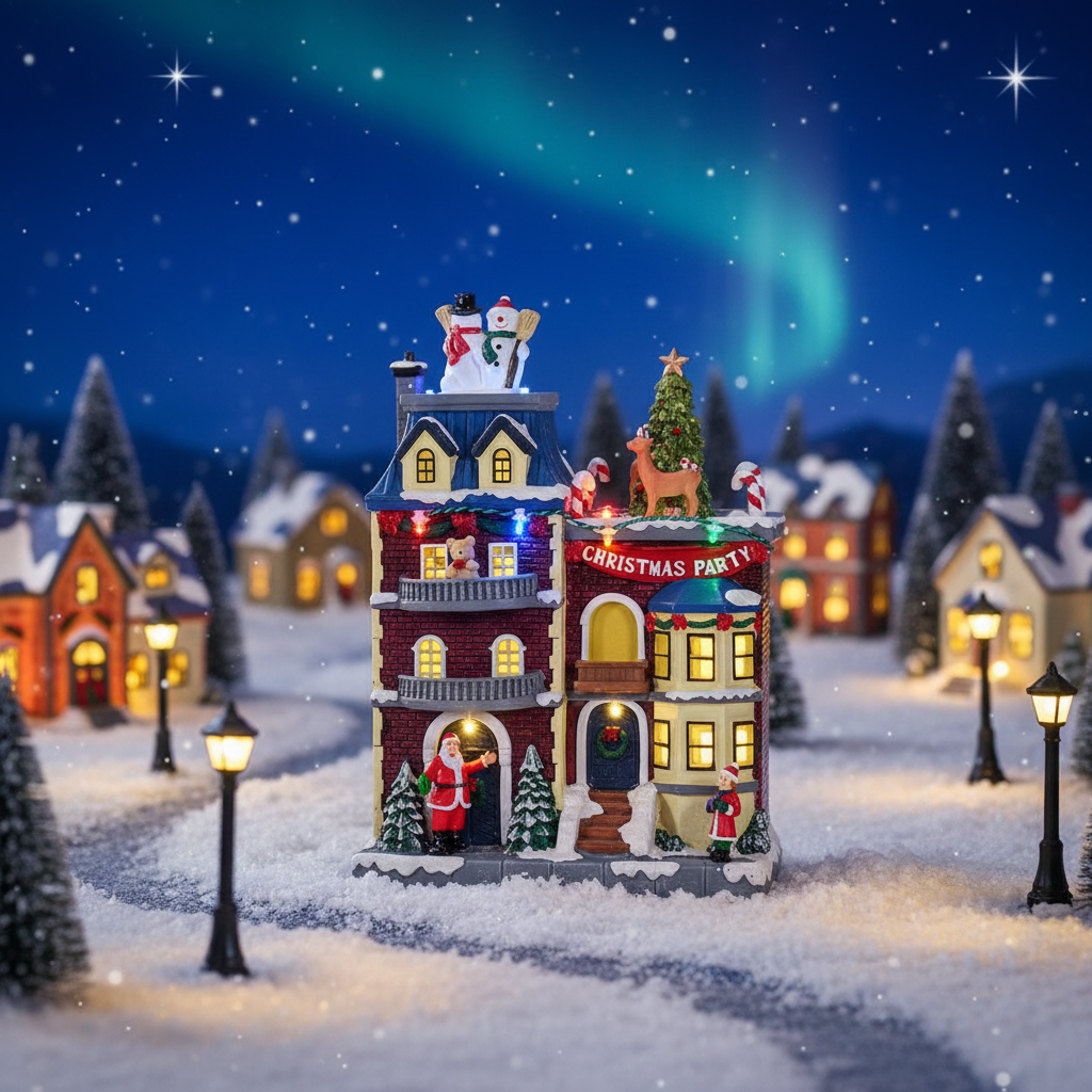 Christmas Village Scene
