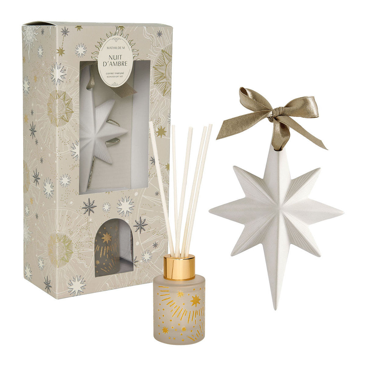 Diffusore per Ambiente 40 ml e Gessetto Profumato Mathilde M. – Edizione Limitata Nuit d'Ambre