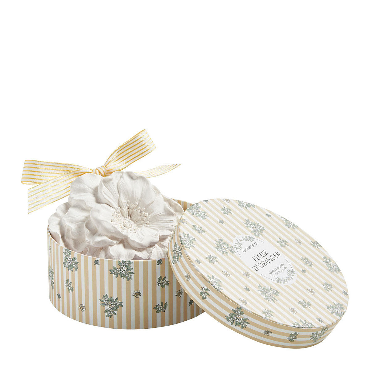 Scatola con Fiore Profumato in Gesso Mathilde M. – Fragranza Fleur d'Oranger
