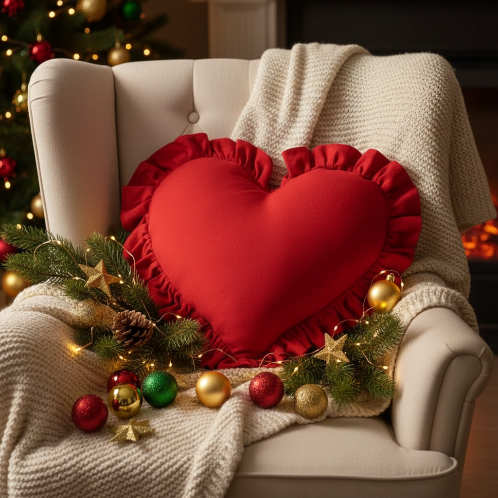 Cuscino cuore Rouge
