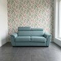 Divano Letto Completamente Sfoderabile Made in Italy – Verde/Azzurro