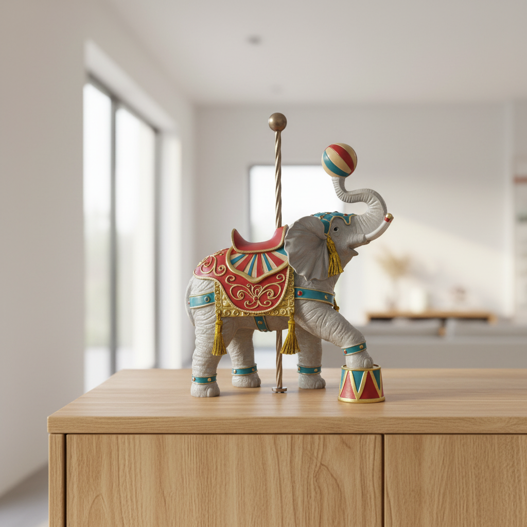 Elefante in contesto moderno