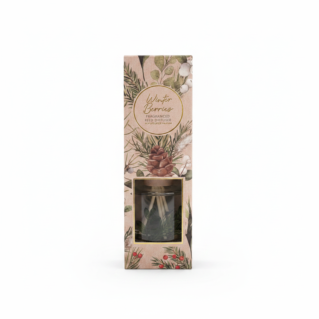 Profumatore a bacchette Winter Berries in confezione regalo botanica