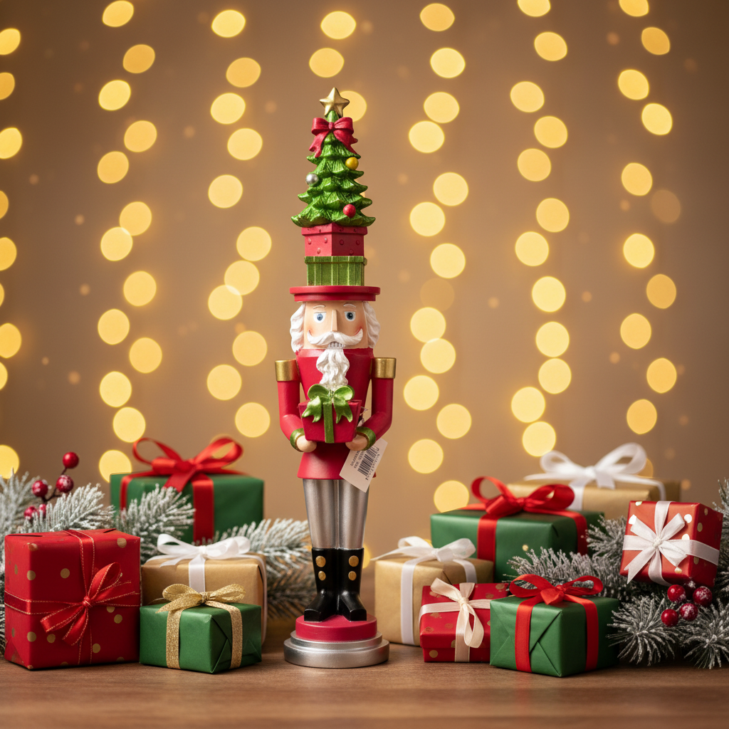 Schiaccianoci Albero di Natale 60 cm