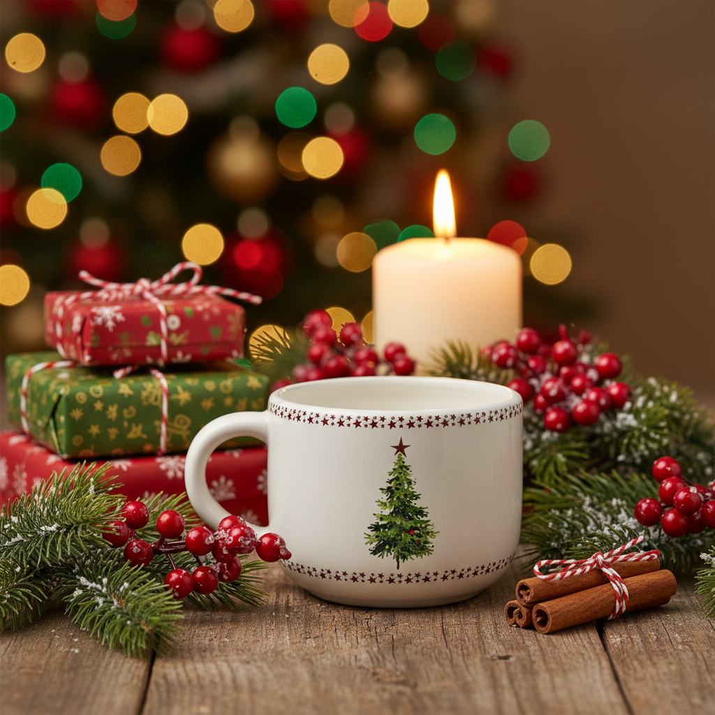Tazza Natalizia con Albero di Natale