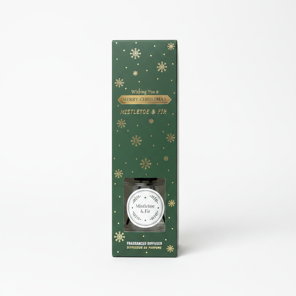 Diffusore Mistletoe & Fir – confezione verde natalizia