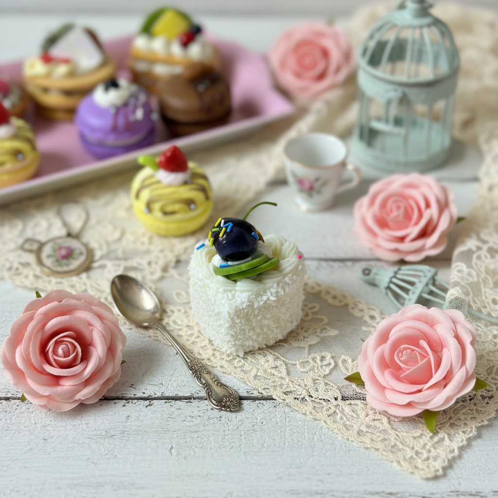 Dolcetto finto decorativo shabby chic 5