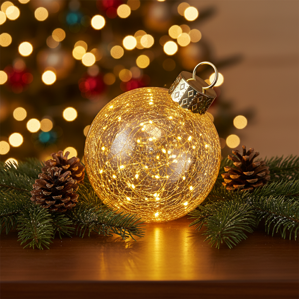 Sfera luminosa in vetro 30cm