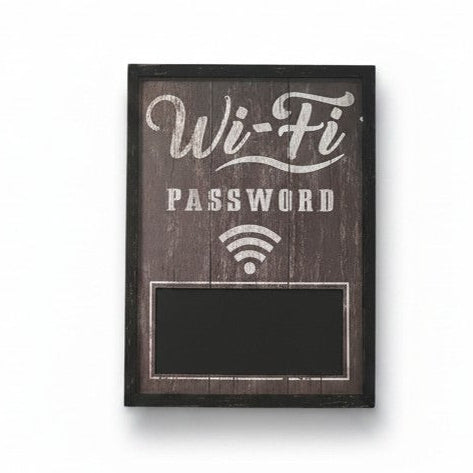 Lavagnetta WiFi in Legno – Segna la Password con Stile