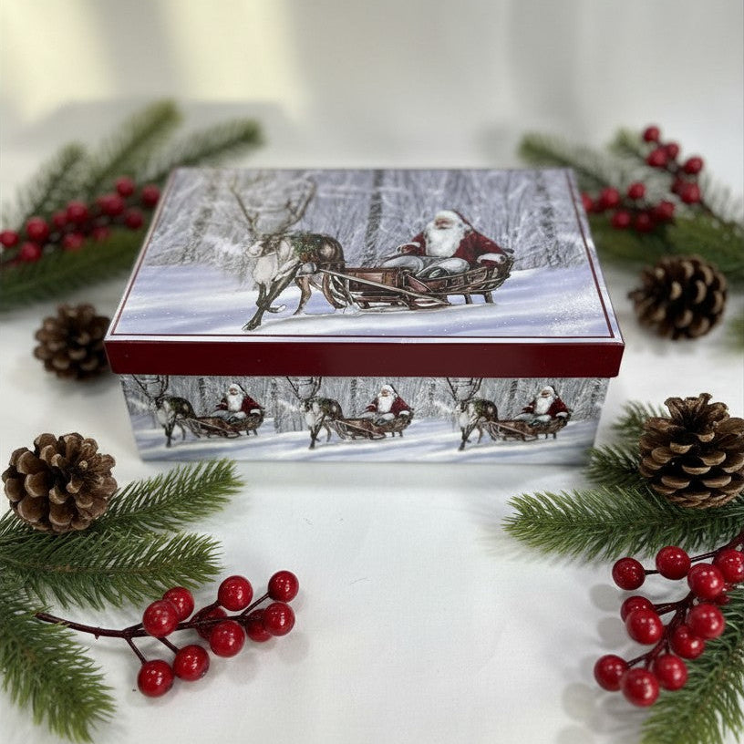 Palline di Natale in Confezione Regalo – Set da 6 con Scatola Decorata