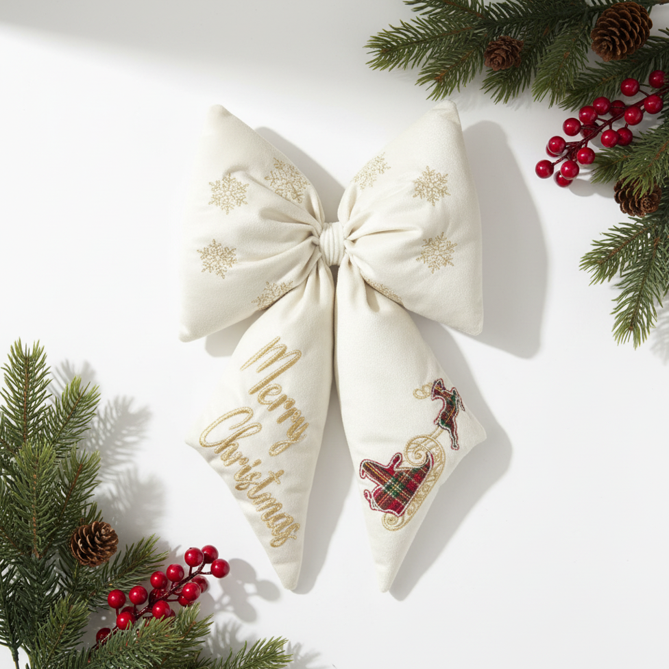 Fiocco Imbottito in Velluto – Merry Christmas