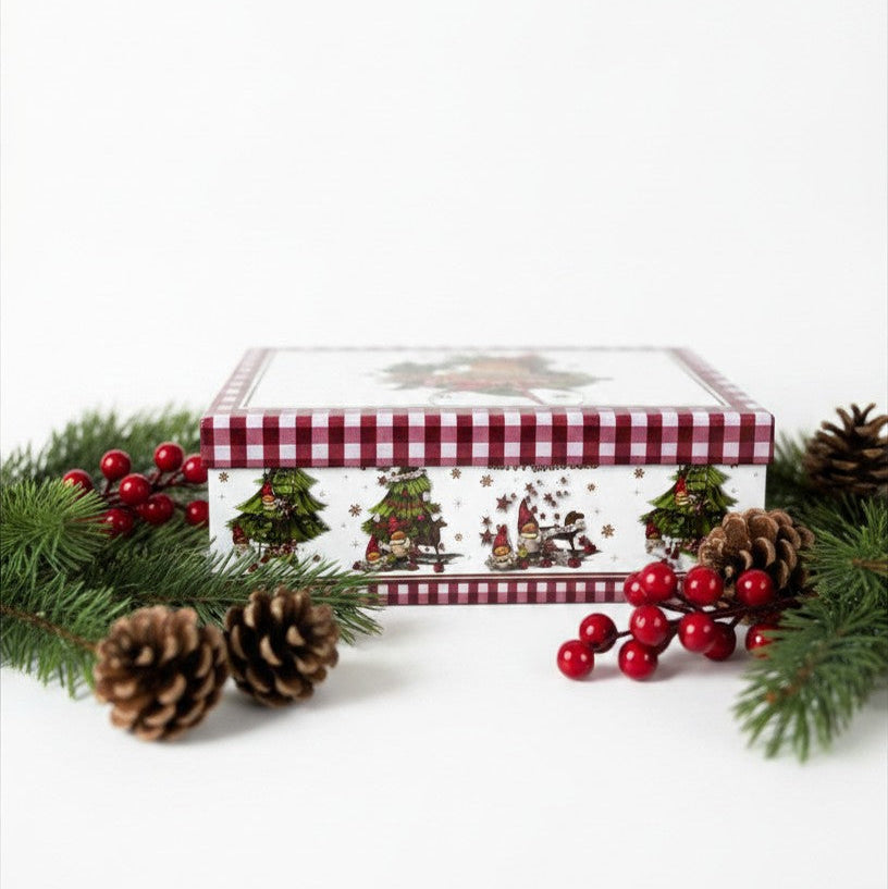 Palline di Natale in Confezione Regalo – Set da 6 con Scatola Decorata