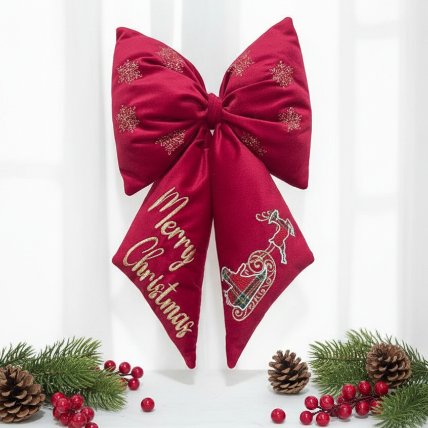 Fiocco Imbottito in Velluto – Merry Christmas