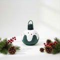 Cuscino Natalizio a Forma di Pallina – Diametro 30 cm, Verde o Rosso