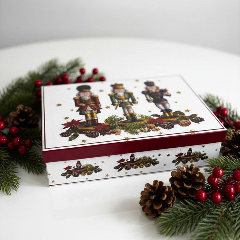Palline di Natale in Confezione Regalo – Set da 6 con Scatola Decorata