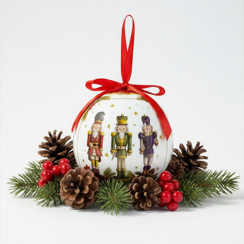 Palline di Natale in Confezione Regalo – Set da 6 con Scatola Decorata
