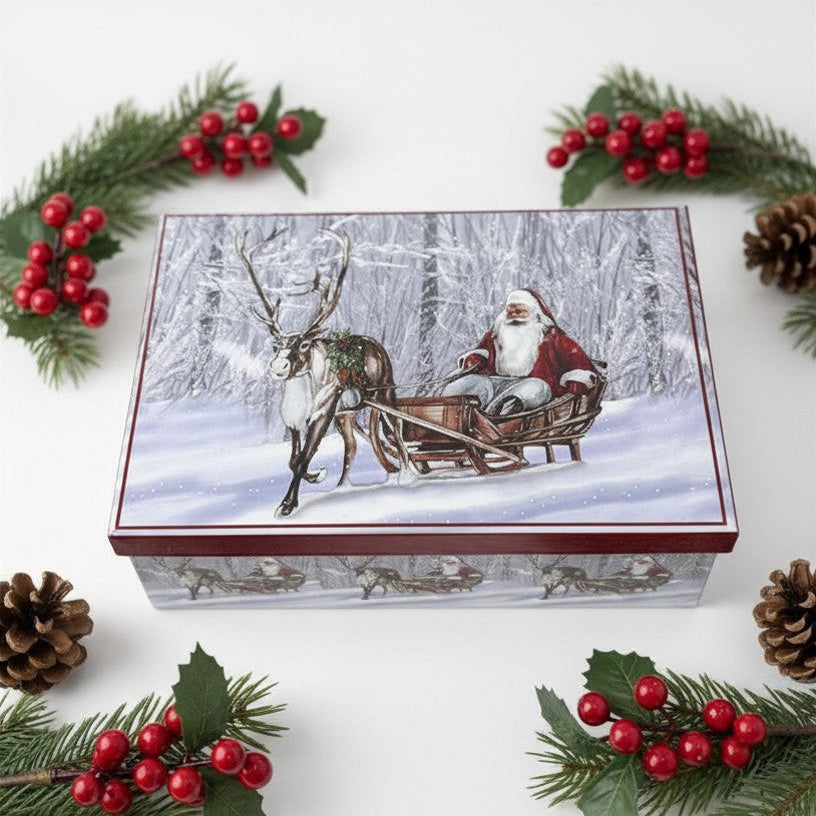 Palline di Natale in Confezione Regalo – Set da 6 con Scatola Decorata