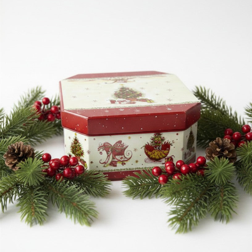 Palline di Natale in Confezione Regalo – Set da 6 con Scatola Decorata