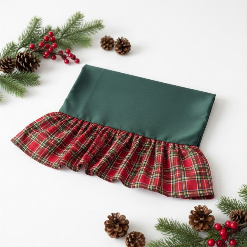 Runner di Velluto con Balza Scozzese – Collezione Natale
