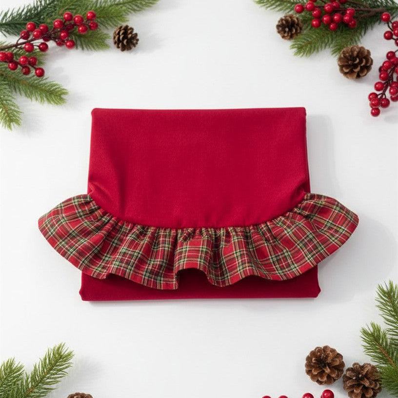 Runner di Velluto con Balza Scozzese – Collezione Natale
