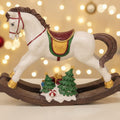 Cavallo a Dondolo Natalizio Decorativo – Statuina di Natale