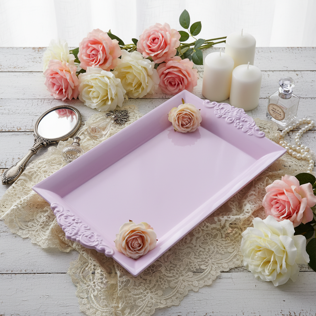Vassoio Rosa Shabby - 2