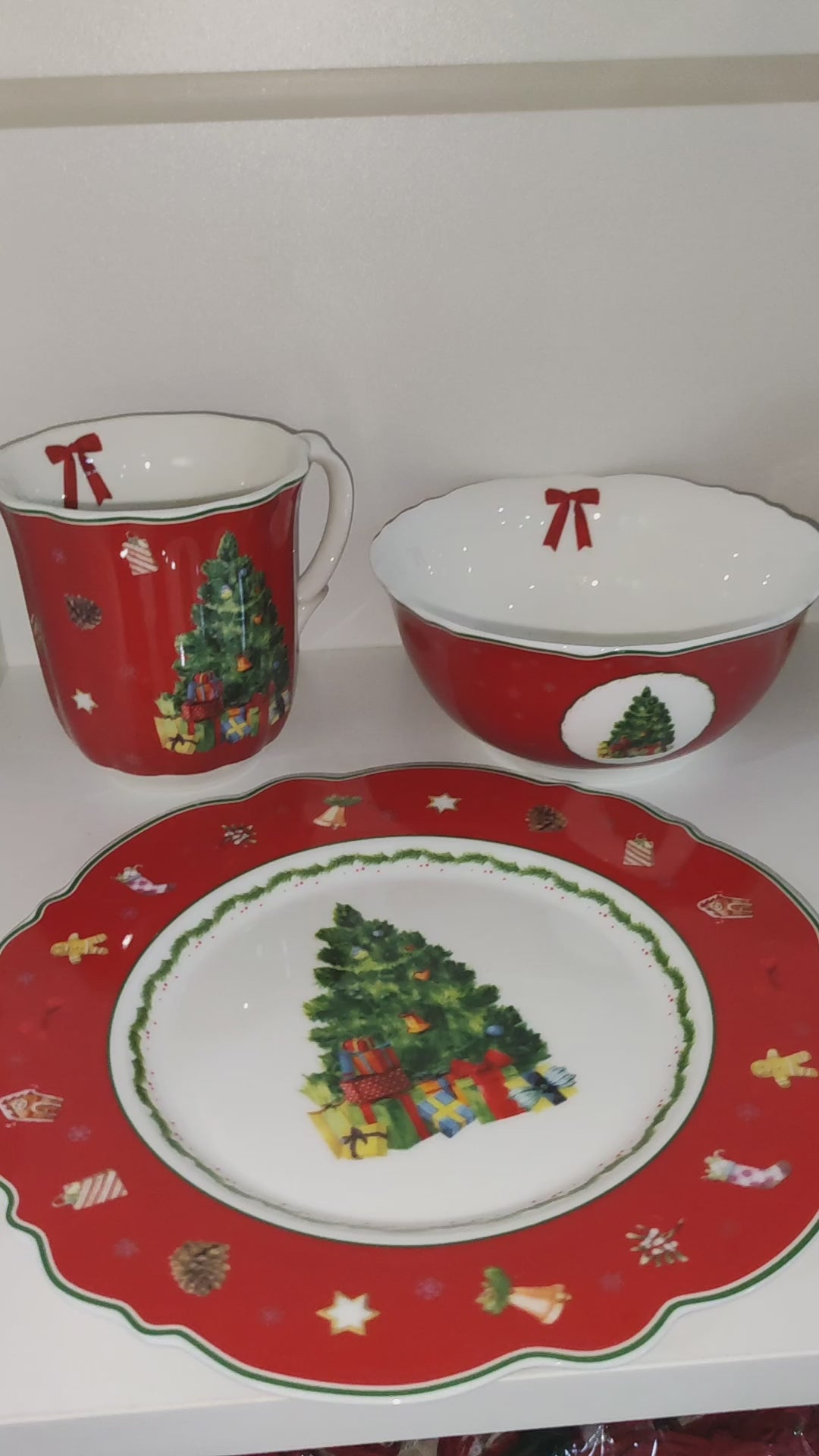 Set ceramica natalizio