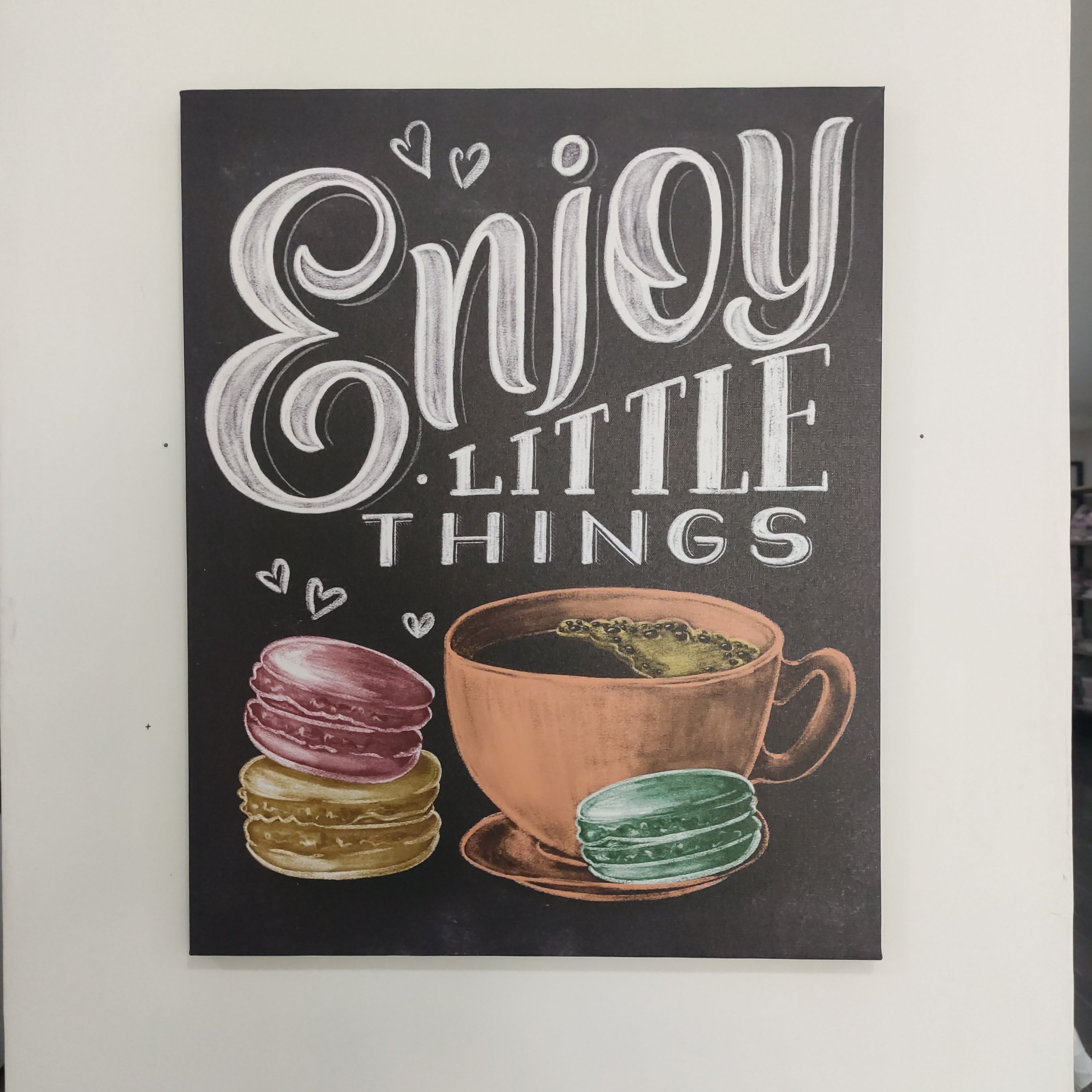 Tela Decorativa "Enjoy Little Things" – 40x50 cm