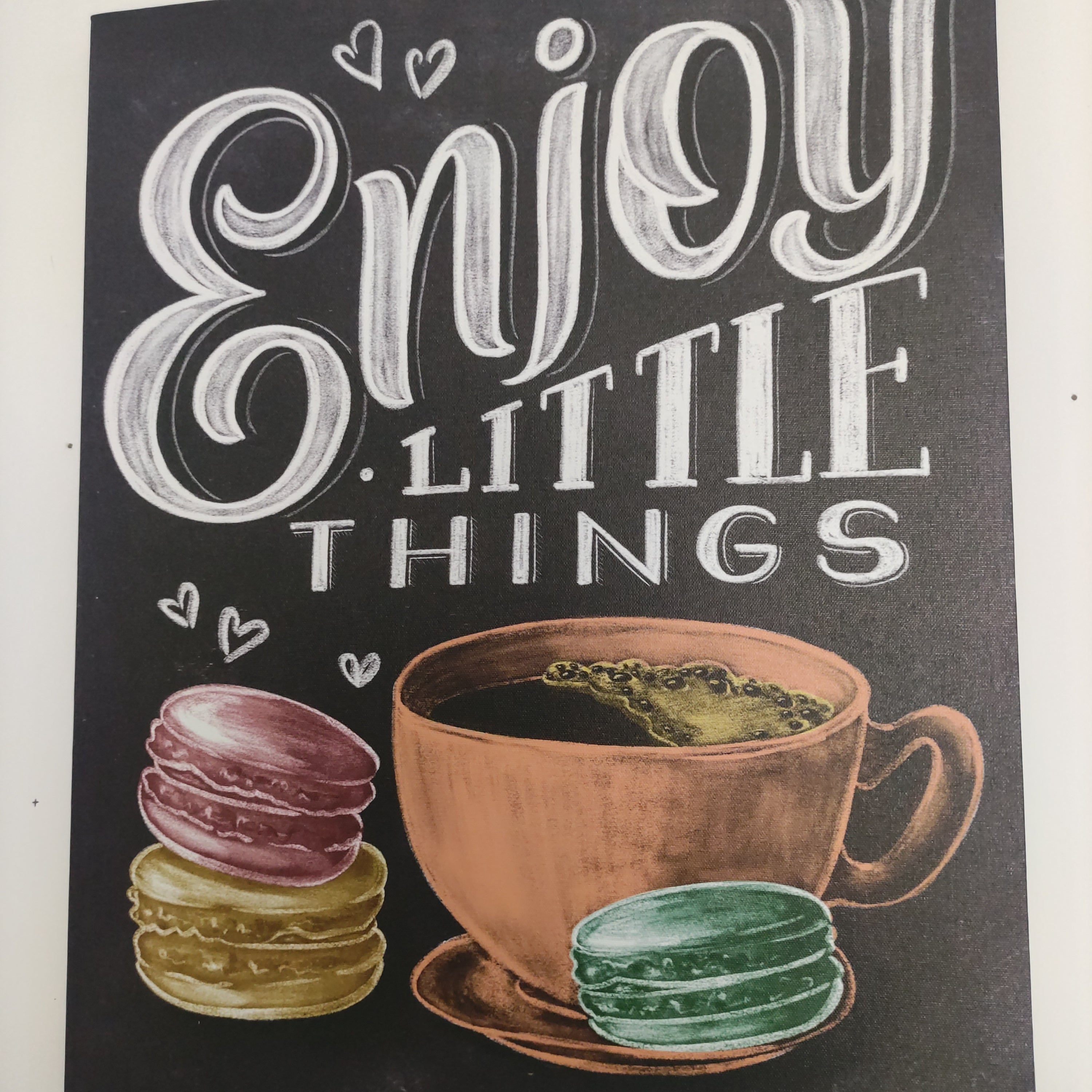 Tela Decorativa "Enjoy Little Things" – 40x50 cm