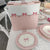 L'arte di nacchi Servizio piatti shabby chic con fiocco 18 pz