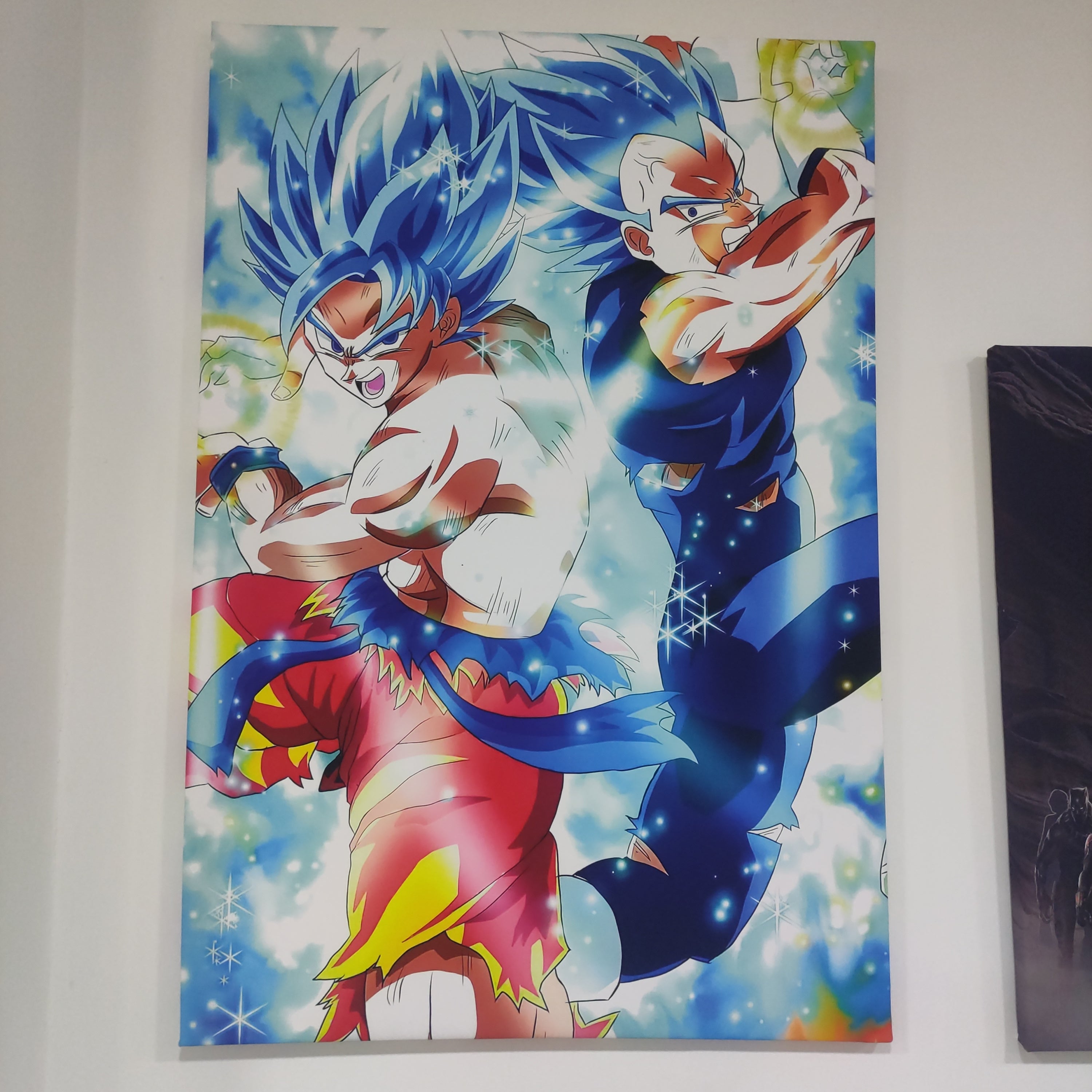 Tela Decorativa Dragon Ball – Goku e Vegeta 94x64 cm