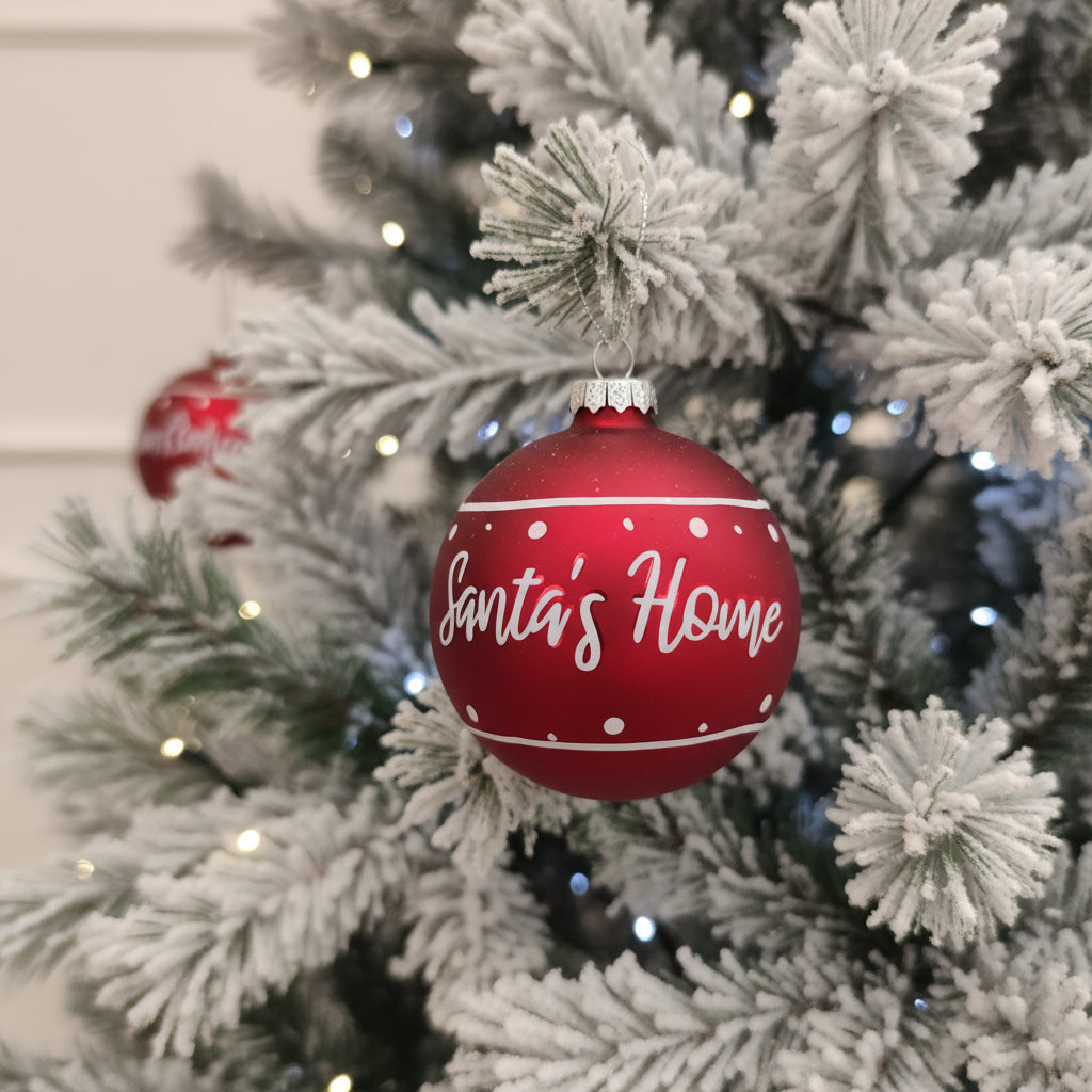 Pallina di Natale in Vetro Ø 8 cm – Decorazione per Albero