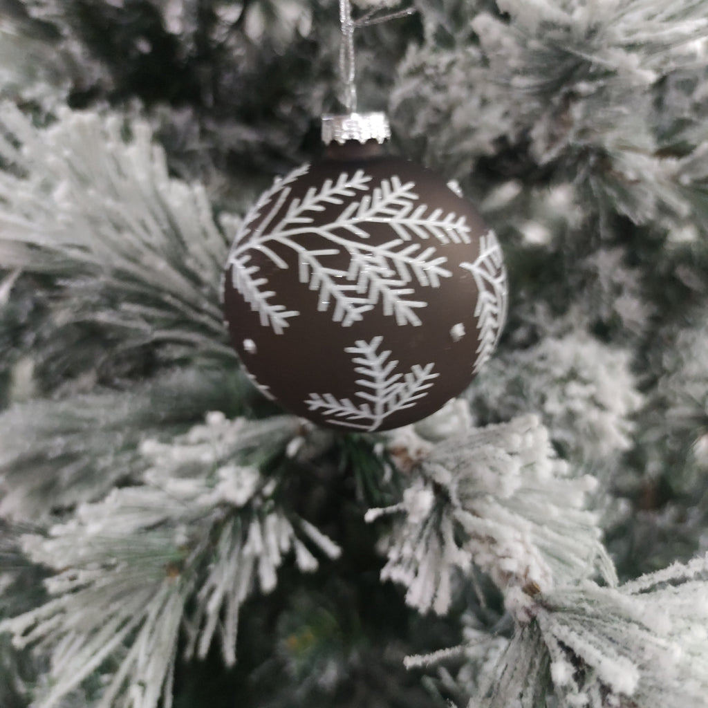 Pallina di vetro decorata a mano