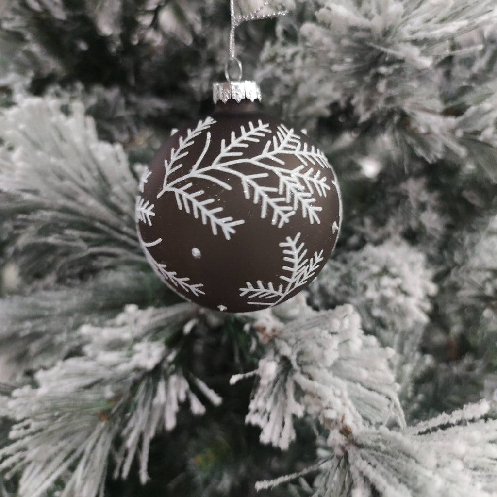 Pallina di vetro decorata a mano