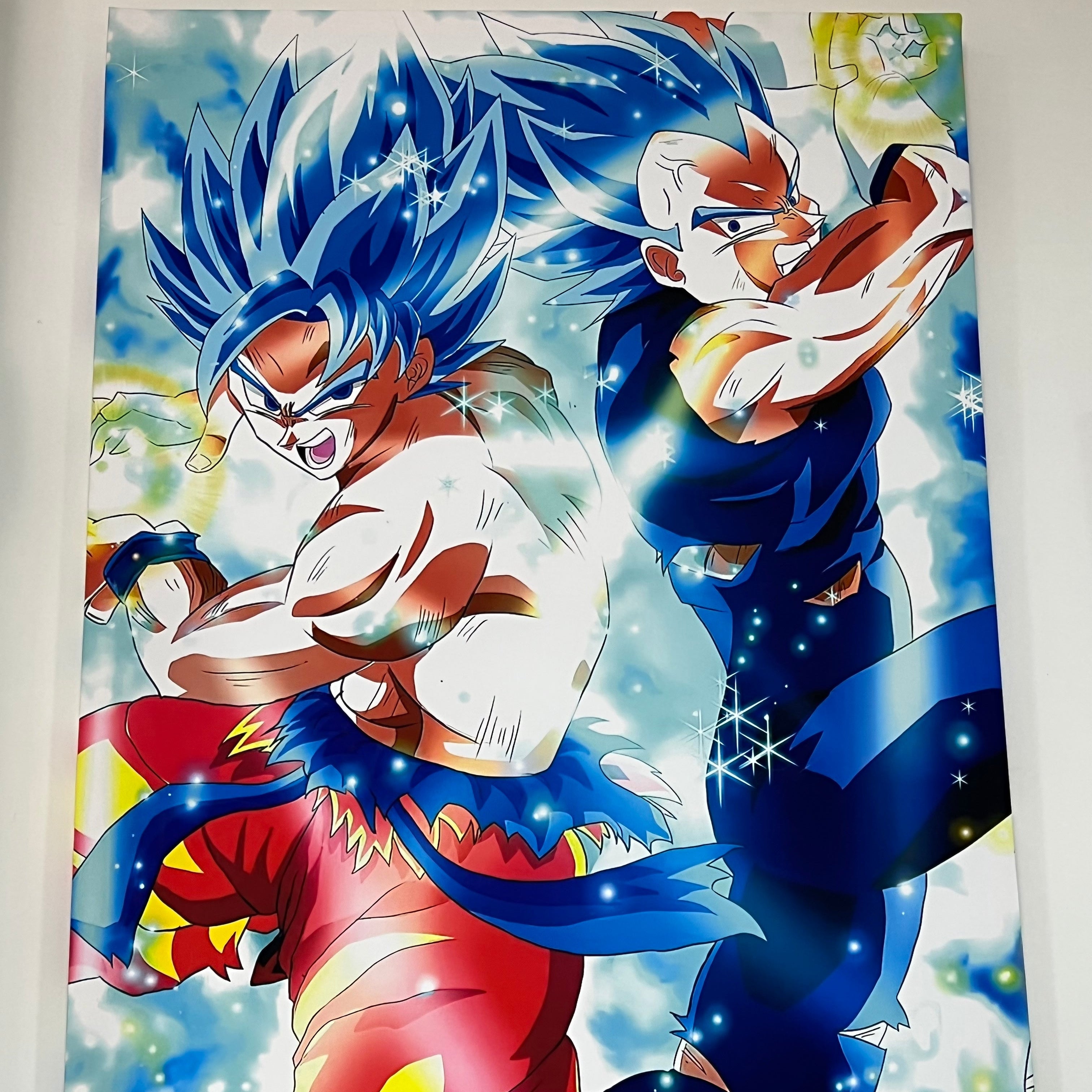 Tela Decorativa Dragon Ball – Goku e Vegeta 94x64 cm
