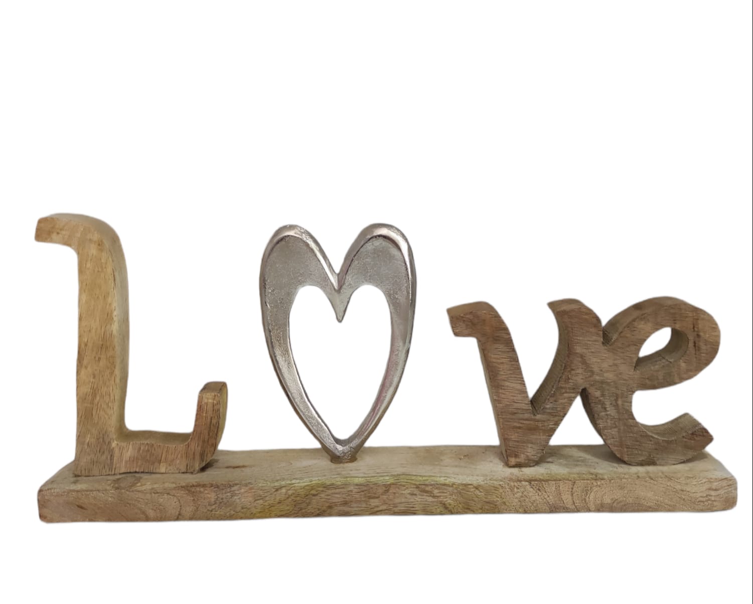 Scritta decorativa in legno da appoggio “LOVE”