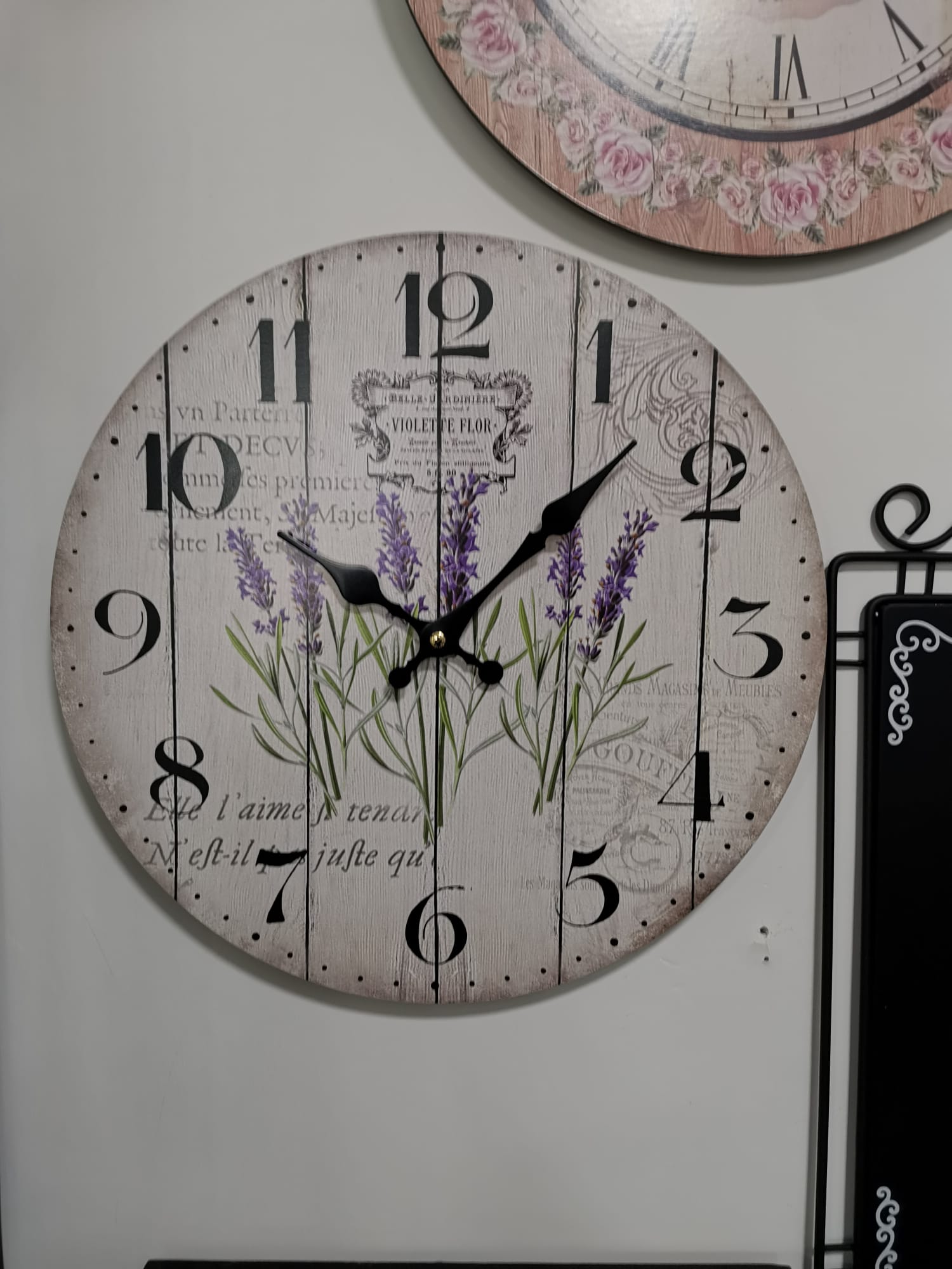 Orologio in stile shabby chic Lavanda